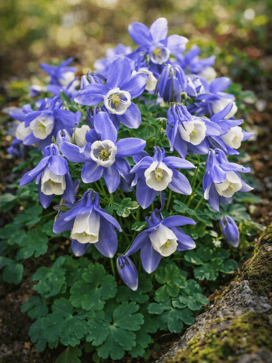 Аквилегия вееровидная Spring Magic Blue And White