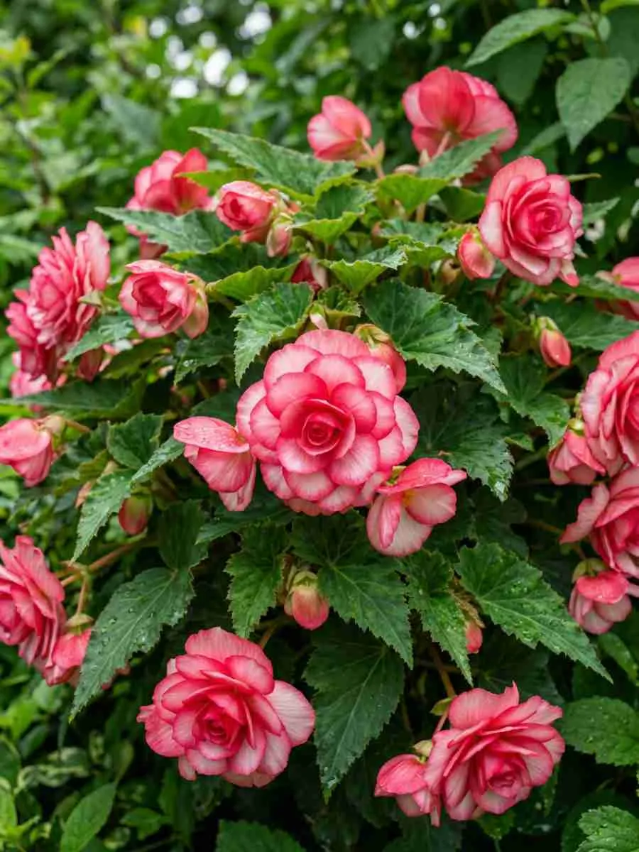 Бегония клубневая Nonstop Rose Picotee